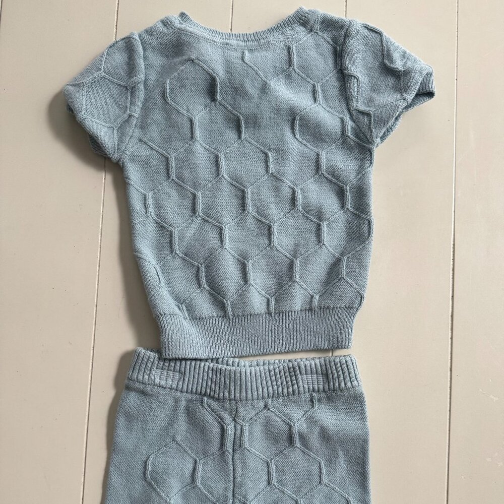 NWOT Noo Vel by Maniere | 2pc sweater shorts set | 0-3mo